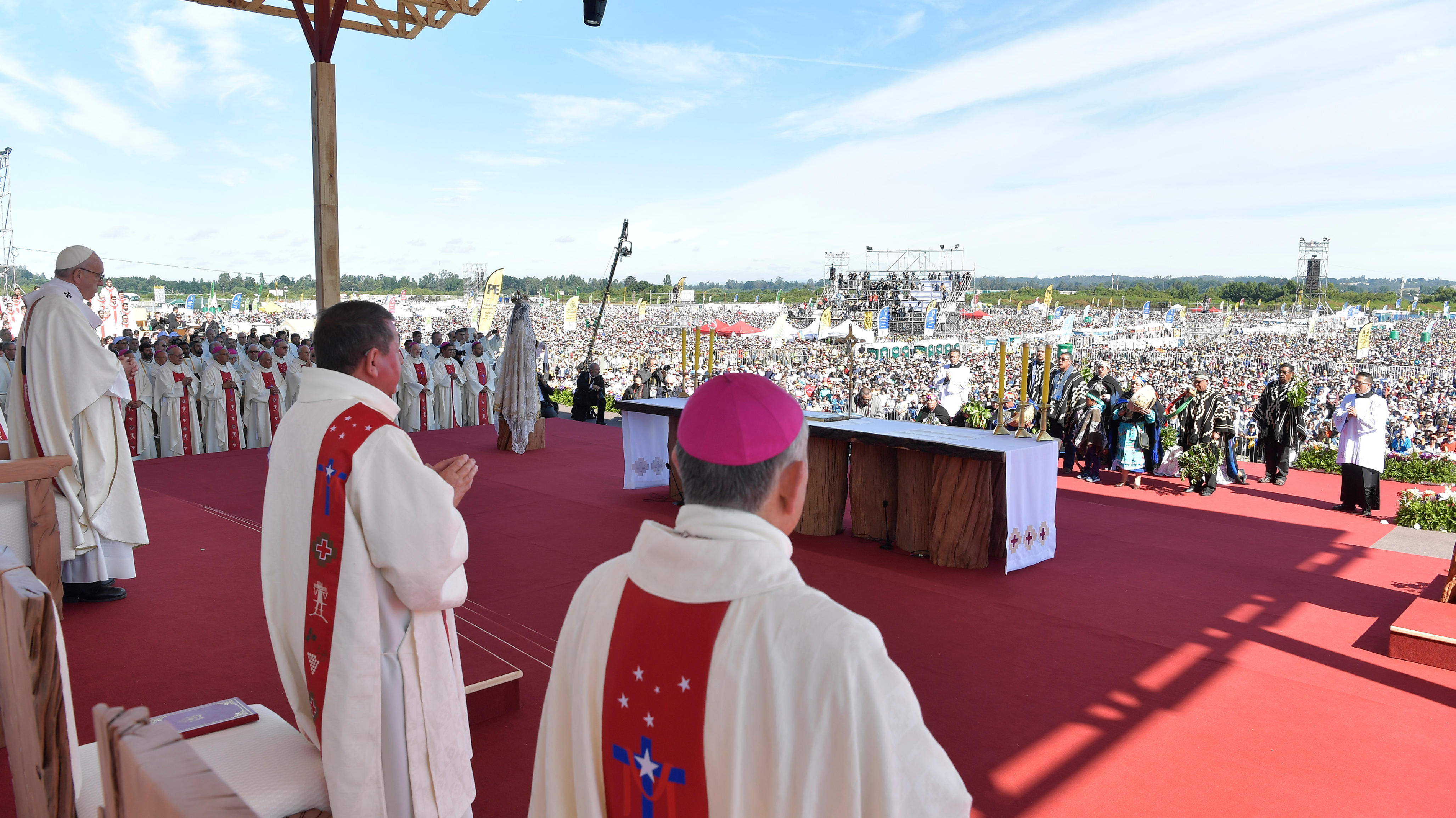 Messe à l'aérodrome de Maquehue, Temuco, Chili © Vatican Media